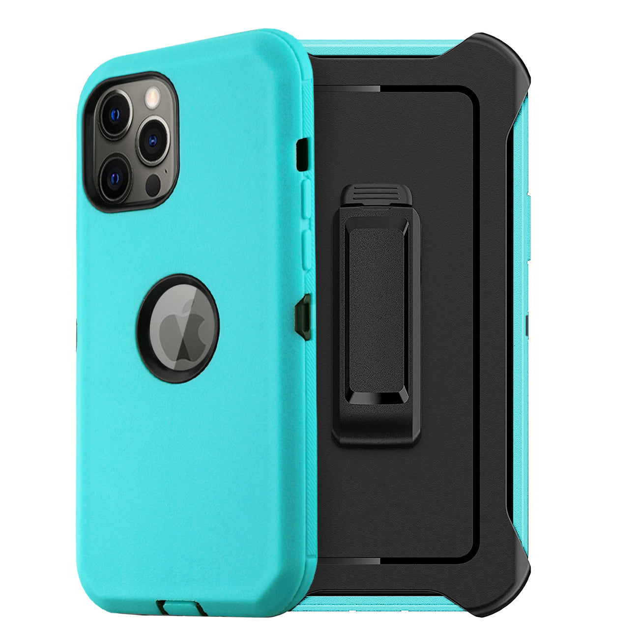 IPHONE 12  Compatible Multilayer Full Protection with Built-In Screen Protector CaseAPPLE IPHONE 12 / IPHONE 12 pro  In Blue - Premium Protection by CELL DEMAND