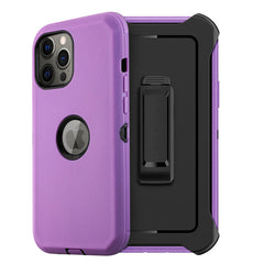 IPHONE 12 Compatible Multilayer Full Protection with Built-In Screen Protector CaseAPPLE IPHONE 12/IPHONE 12 PRO In Purple - Shockproof Protection by CELL DEMAND