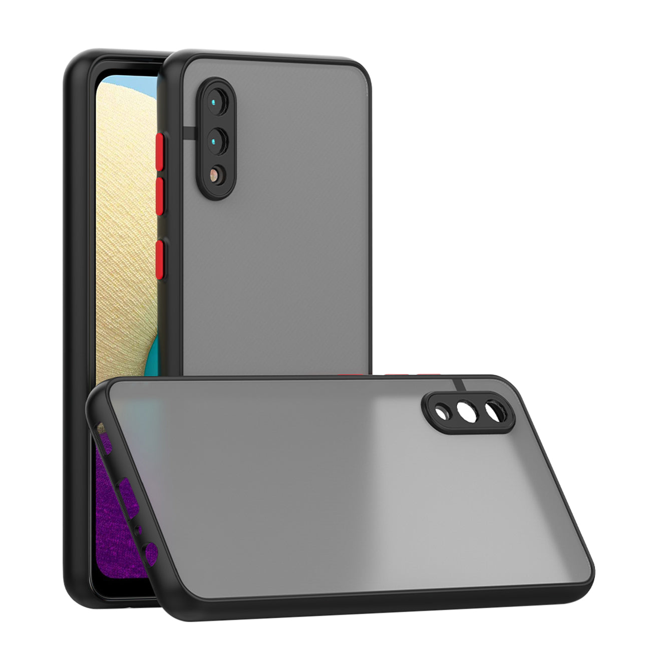 Camera Protection Translucent Case For Samsung Galaxy A20 /M02  In Black - Heavy Duty & Reliable | CELL DEMAND Official