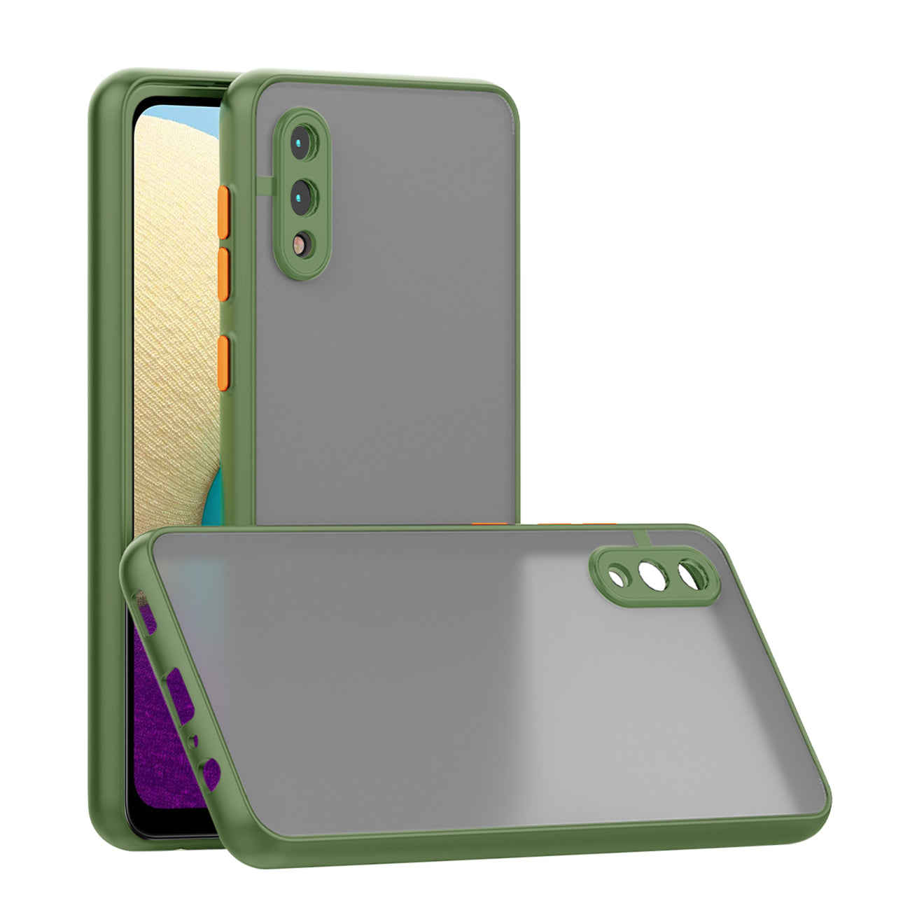 Camera Protection Translucent Case For Samsung Galaxy A20 /M02 In Light Green - Shockproof & Reliable | CELL DEMAND Official
