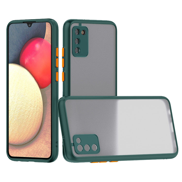 Camera Protection Translucent Case For Samsung Galaxy A20S/M02S In Dark Green - Crystal Clear & Reliable | CELL DEMAND Official