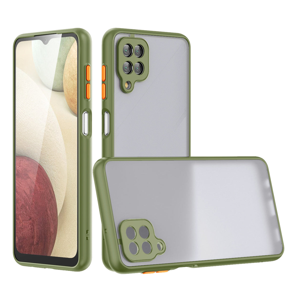 Camera Protection Translucent Case For Samsung Galaxy A12 5G In Light Green - Heavy Duty & Reliable | CELL DEMAND Official