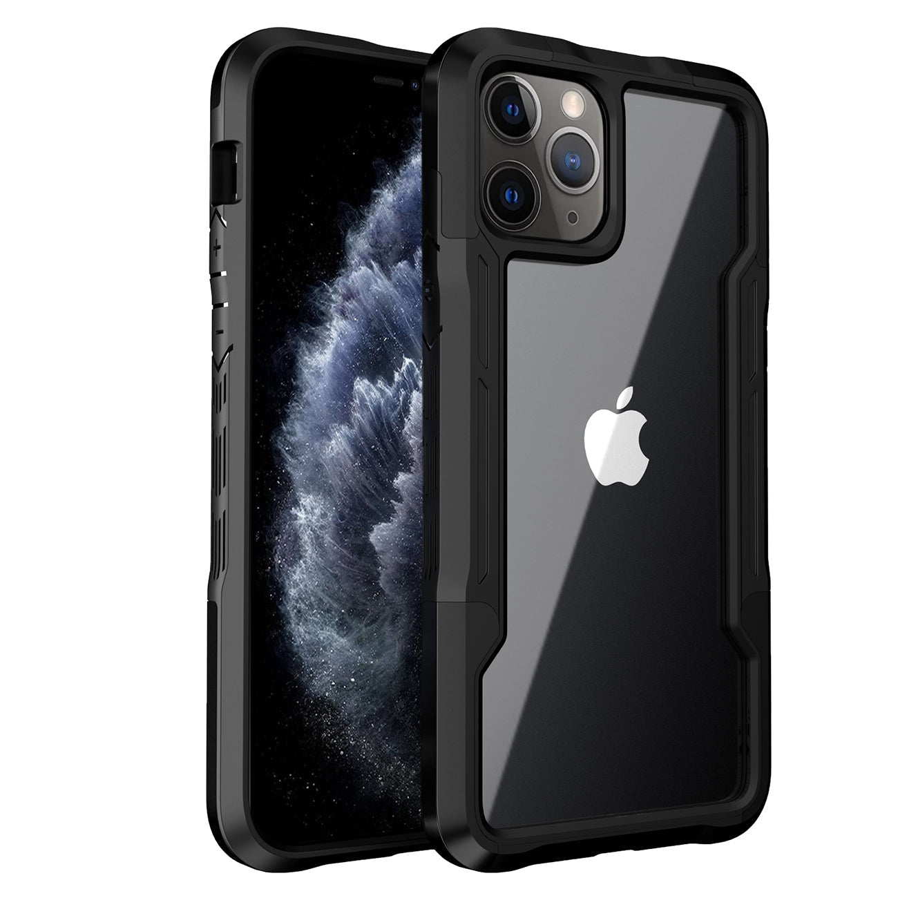 iPhone 11 Pro Compatible Shockproof Excellent Grip with Silky Feeling for Apple iPhone 11 Pro Max In Black - Ultra-Slim Protection by CELL DEMAND