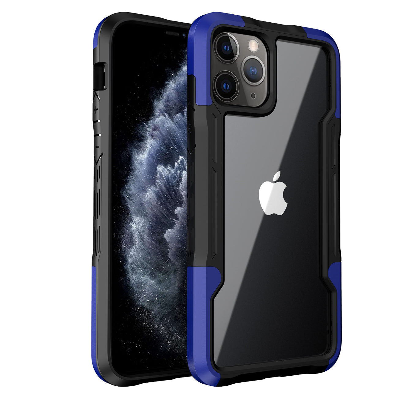 iPhone 11 Pro Compatible Shockproof Excellent Grip with Silky Feeling for Apple iPhone 11 Pro Max In Blue - Crystal Clear Protection by CELL DEMAND