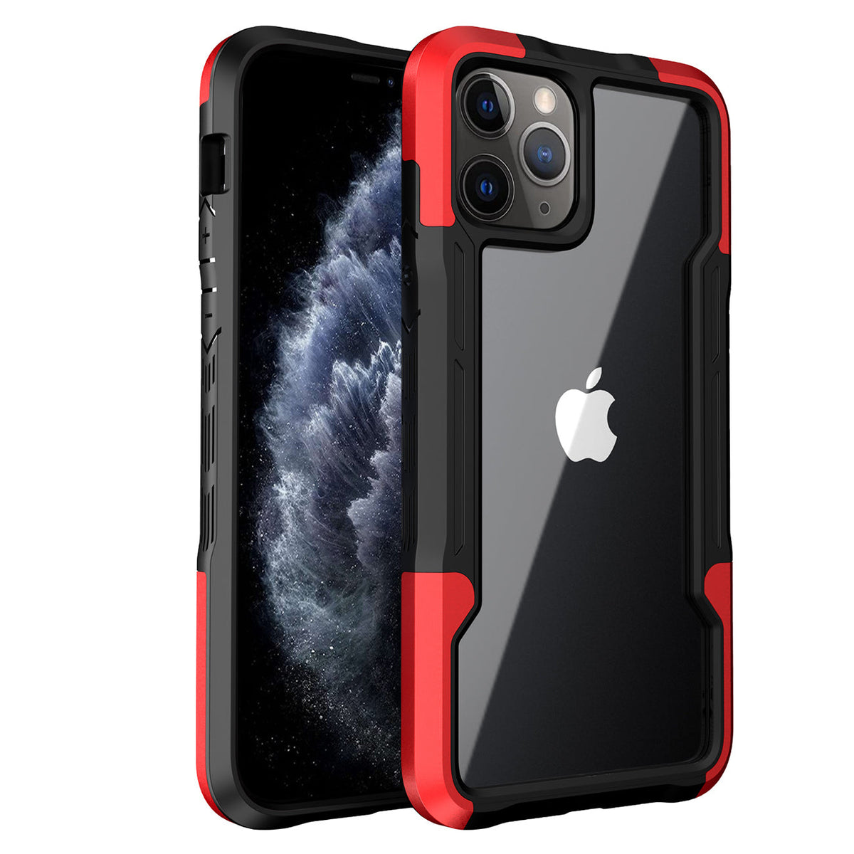 iPhone 11 Pro Compatible Shockproof Excellent Grip with Silky Feeling for Apple iPhone 11 Pro Max In Red - Premium Protection by CELL DEMAND