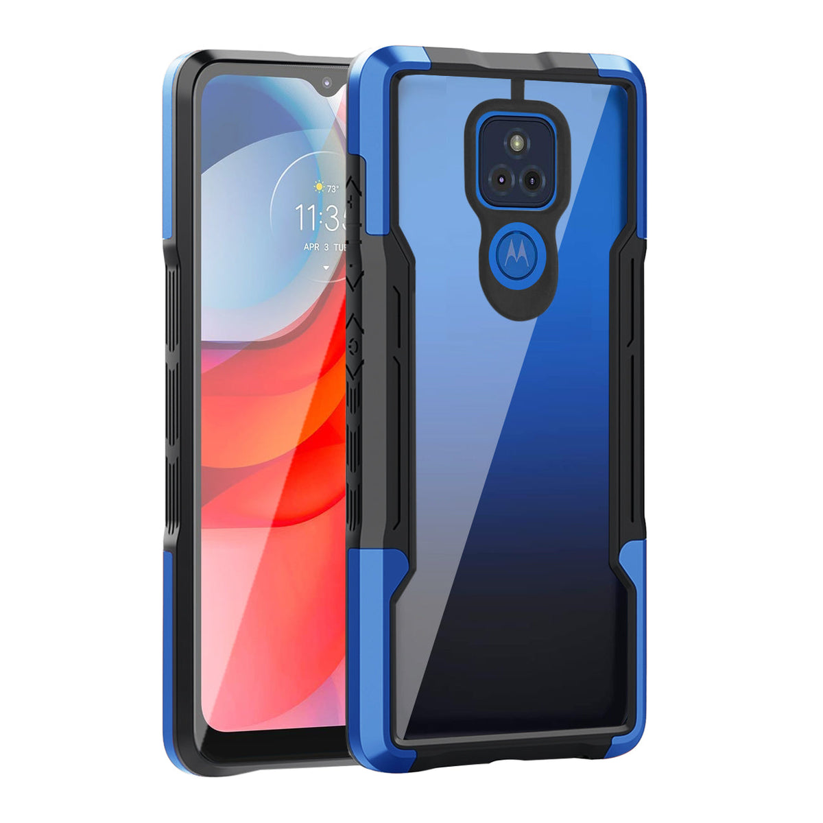 Shockproof Excellent Grip with Silky Feeling for Moto G Play 2021 In Blue - Shockproof & Reliable | CELL DEMAND Official