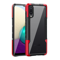 Shockproof Excellent Grip with Silky Feeling for Samsung Galaxy A20 /M02 In Red - Crystal Clear & Reliable | CELL DEMAND Official