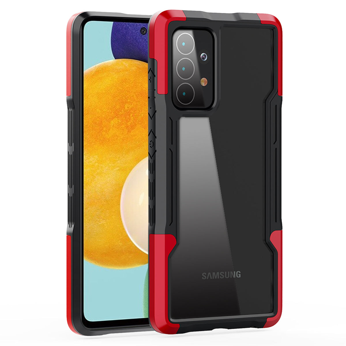 Shockproof Excellent Grip with Silky Feeling for Samsung Galaxy A52/5G In Red - Ultra-Slim & Reliable | CELL DEMAND Official