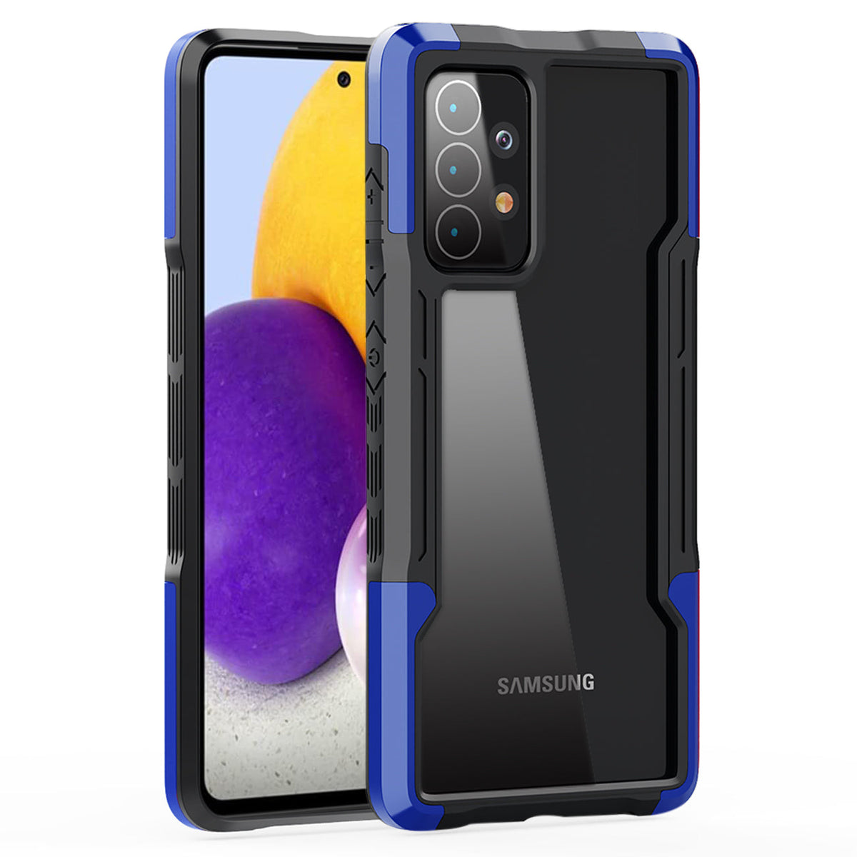 Shockproof Excellent Grip with Silky Feeling for Samsung Galaxy A72 5G In Blue - Premium & Reliable | CELL DEMAND Official
