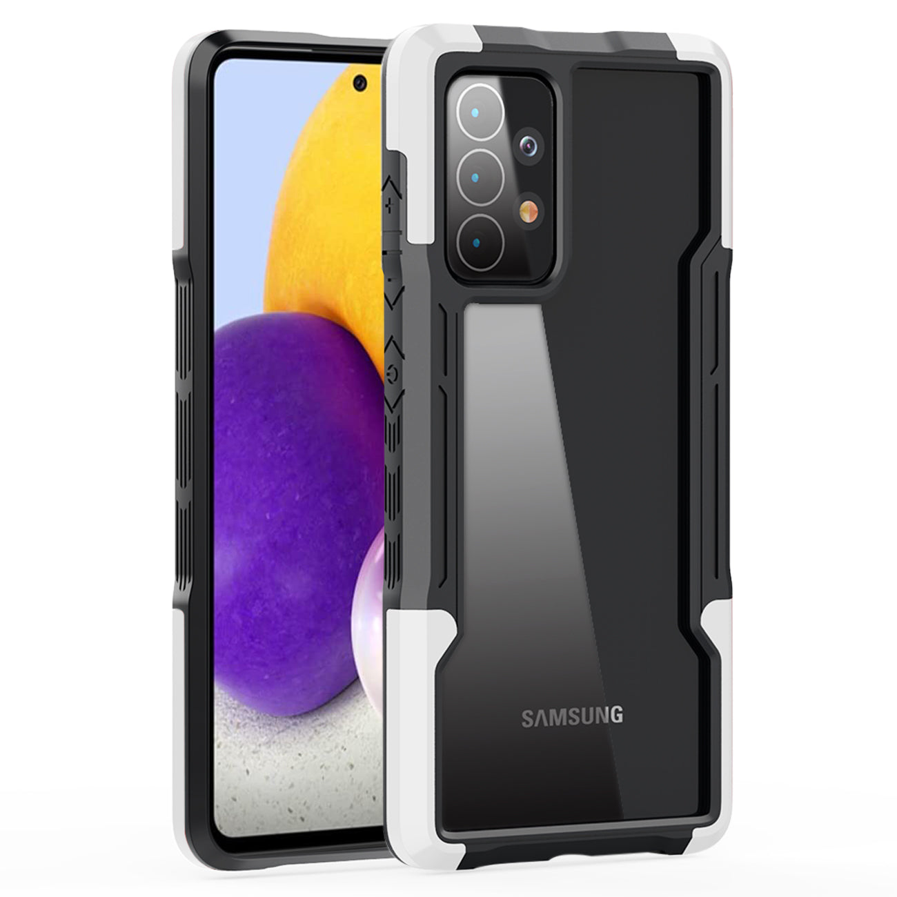 Shockproof Excellent Grip with Silky Feeling for Samsung Galaxy A72 5G In Red - Heavy Duty & Reliable | CELL DEMAND Official