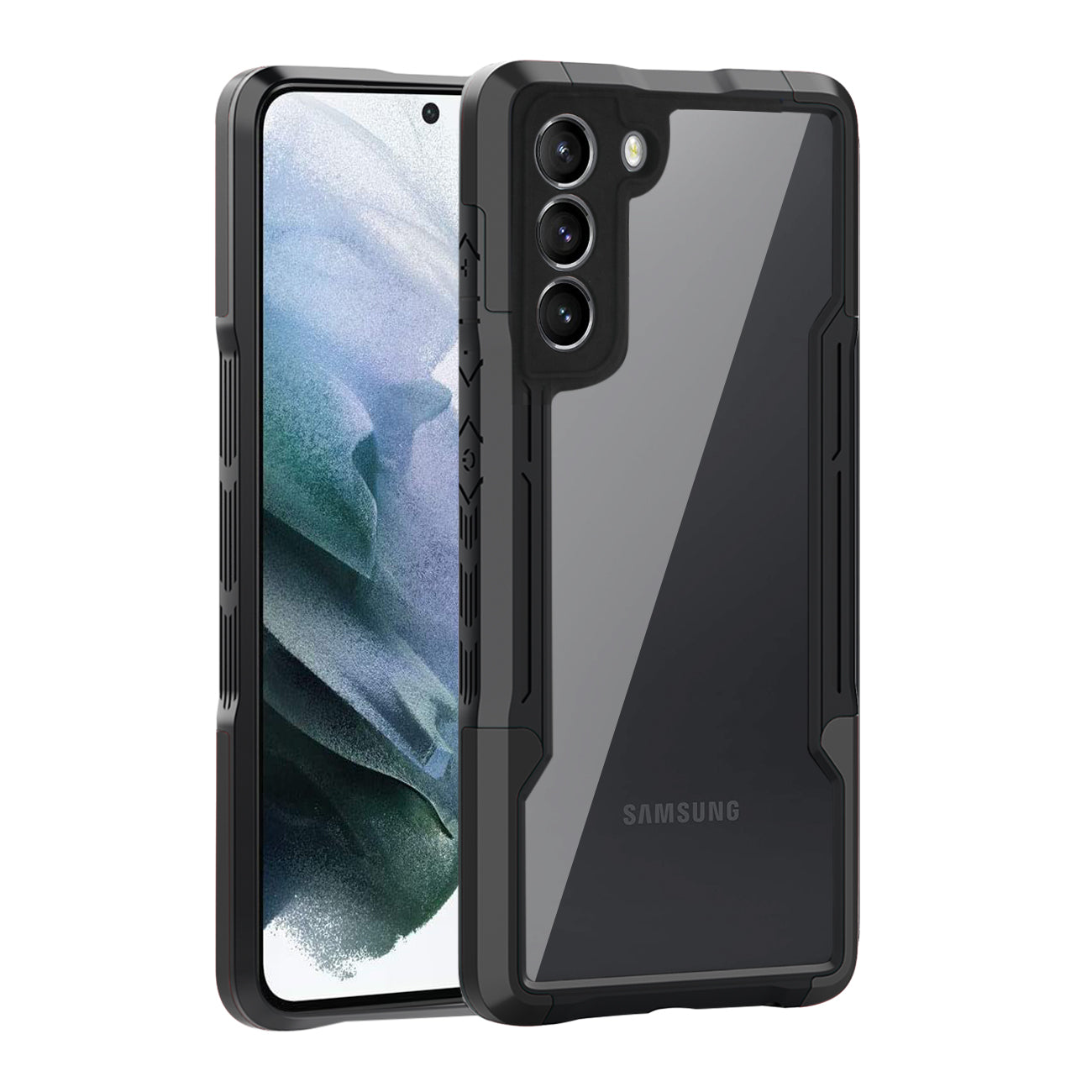 Shockproof Excellent Grip with Silky Feeling for Samsung Galaxy S21/S30 Plus In Black - Crystal Clear & Reliable | CELL DEMAND Official