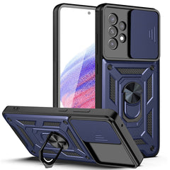 Kickstand Ring Holder with Slide Camera Cover TPU Magnetic Car Mount for GALAXY A53 5G In Blue - Durable & Reliable | CELL DEMAND Official