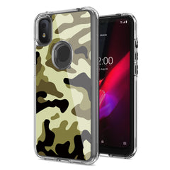 Camouflage Dual Layer Hybrid Hard Plastic and Soft TPU Rubber Case Cover for REVVL 4 In Green - Crystal Clear & Reliable | CELL DEMAND Official