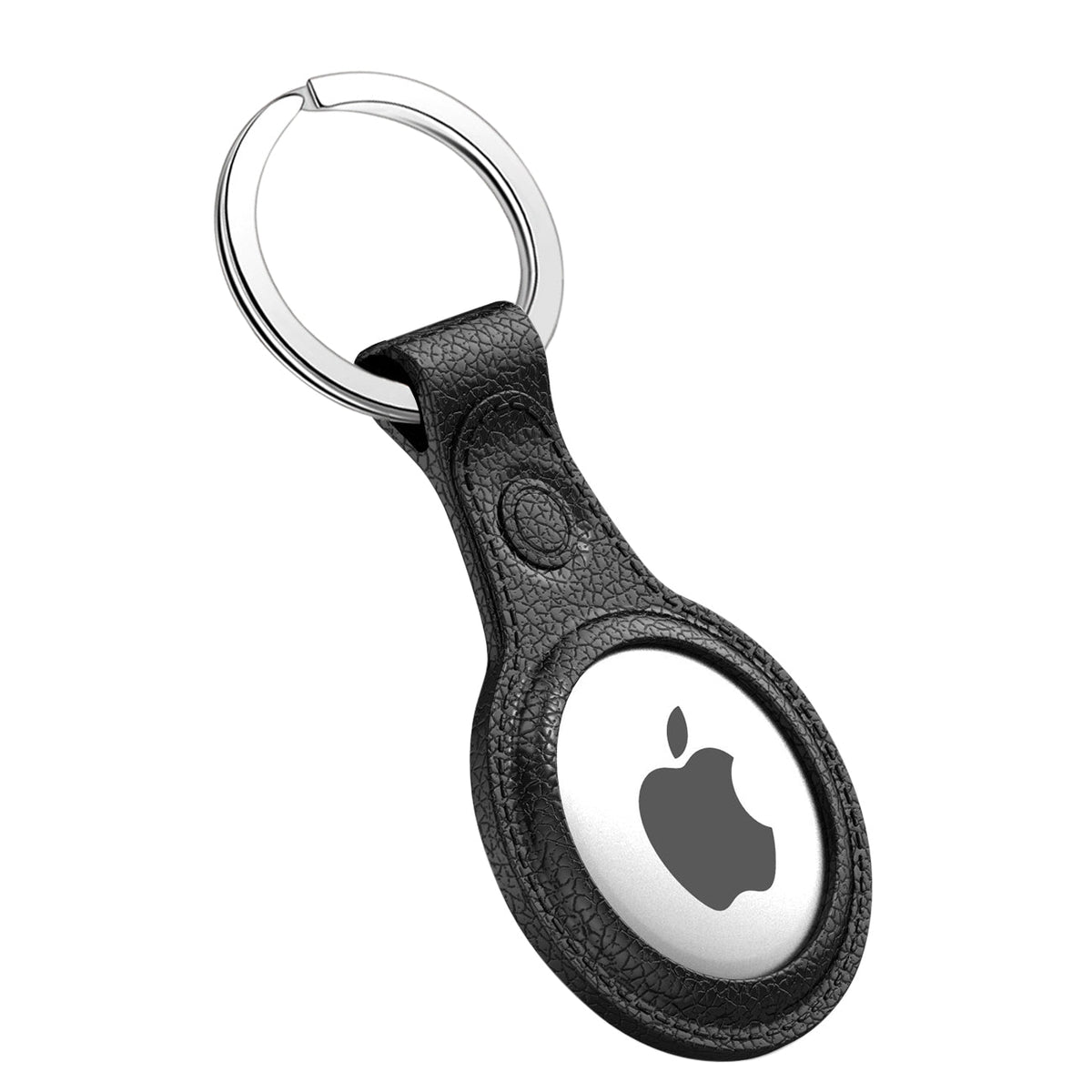 Leather Texture Silicone Case for Apple AirTag In Black - Ultra-Slim & Reliable | CELL DEMAND Official