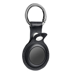Leather Protective Case for Apple AirTag In Black - Crystal Clear & Reliable | CELL DEMAND Official