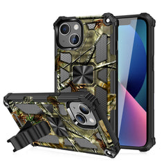IPHONE 13  Compatible Built-in Kickstand TPU Case with Magnetic Mount for APPLE IPHONE 13 in Tree leaf patterns - Premium Protection by CELL DEMAND