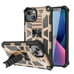 IPHONE 13  Compatible Built-in Kickstand TPU Case with Magnetic Mount for APPLE IPHONE 13 in Gold - Premium Protection by CELL DEMAND