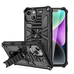 IPHONE 14 PLUS Compatible Built-in Kickstand TPU Case with Magnetic Mount for APPLE IPHONE 14 PLUS in Black - Shockproof Protection by CELL DEMAND
