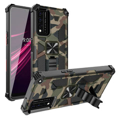 Built-in Kickstand TPU Case with Magnetic Mount for REVVL 5G in Camouflage - Durable & Reliable | CELL DEMAND Official
