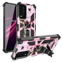 Built-in Kickstand TPU Case with Magnetic Mount for REVVL 5G in Tree leaf patterns - Premium & Reliable | CELL DEMAND Official