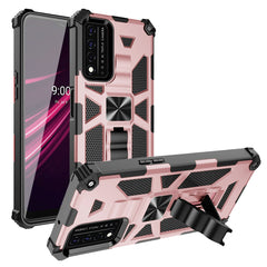 Built-in Kickstand TPU Case with Magnetic Mount for REVVL 5G in Rose Gold - Heavy Duty & Reliable | CELL DEMAND Official