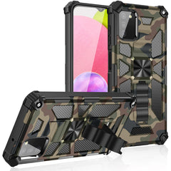Built-in Kickstand TPU Case with Magnetic Mount for SAMSUNG GALAXY A02S in Camouflage - Ultra-Slim & Reliable | CELL DEMAND Official