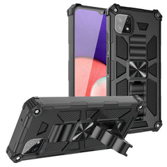 Built-in Kickstand TPU Case with Magnetic Mount for SAMSUNG GALAXY A22 5G in Black - Shockproof & Reliable | CELL DEMAND Official