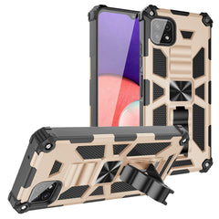 Built-in Kickstand TPU Case with Magnetic Mount for SAMSUNG GALAXY A22 5G in  Gold - Premium & Reliable | CELL DEMAND Official