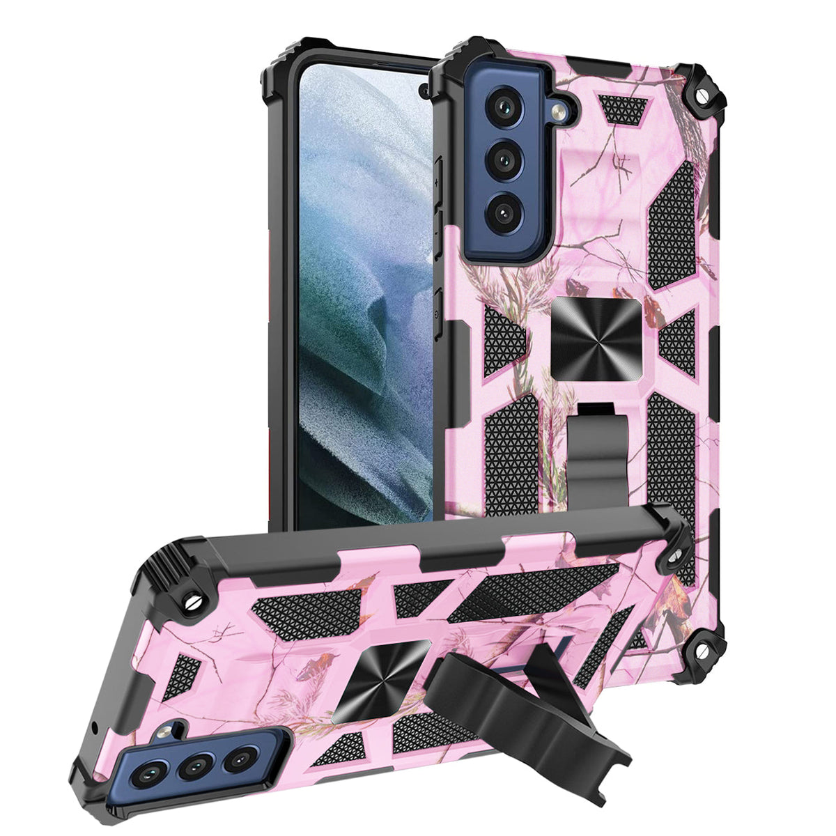 Built-in Kickstand TPU Case with Magnetic Mount for SAMSUNG GALAXY S22 in Tree leaf patterns - Shockproof & Reliable | CELL DEMAND Official