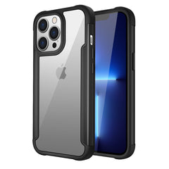 iPhone 13 Pro Compatible High Quality Clean PC,TPU and Metal Bumper Case For iPhone 13 Pro In Black - Durable Protection by CELL DEMAND