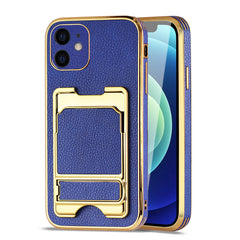 IPHONE 12 Leather Case with Card Holder In Blue - Ultra-Slim & Reliable | CELL DEMAND Official