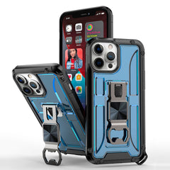 IPHONE 13 Pro Compatible Kickstand Ring Holder/Bottle Opener with Magnetic Car Mount for APPLE IPHONE 13 Pro In Blue - Ultra-Slim Protection by CELL DEMAND
