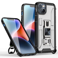 IPHONE 14  Compatible Kickstand Ring Holder/Bottle Opener with Magnetic Car Mount for IPHONE 14  In Clear - Shockproof Protection by CELL DEMAND
