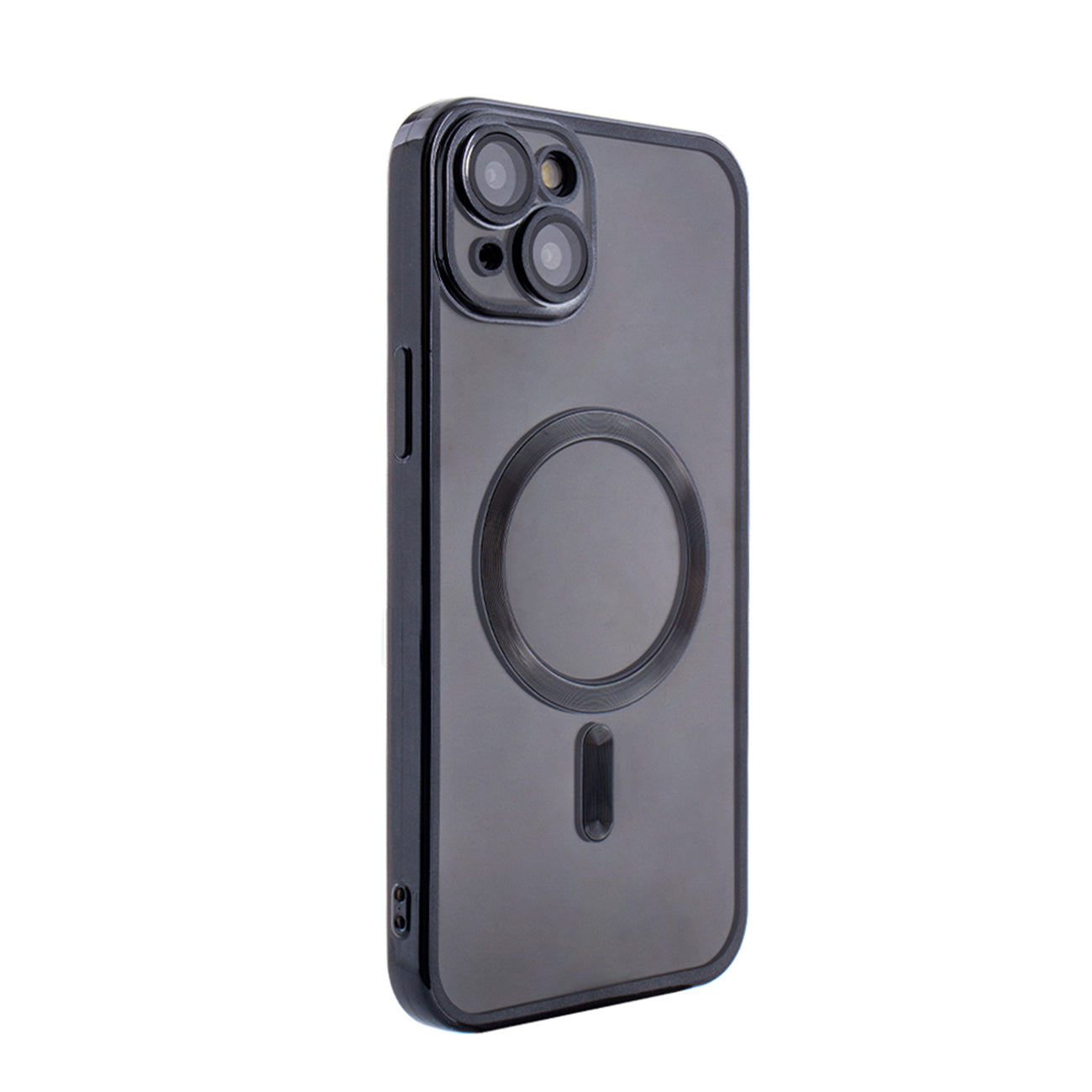 iPhone 15 PLUS Compatible Magnetic Wireless Charging TPU Bumper Case For iPhone 15 PLUS In Black - Heavy Duty Protection by CELL DEMAND