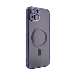 iPhone 15 PLUS Compatible Magnetic Wireless Charging TPU Bumper Case For iPhone 15 PLUS In Purple - Durable Protection by CELL DEMAND
