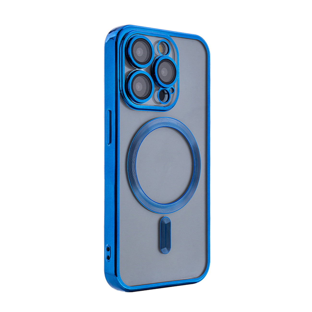 iPhone 15 PRO Compatible Magnetic Wireless Charging TPU Bumper Case For iPhone 15 PRO In Blue - Crystal Clear Protection by CELL DEMAND