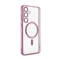 SAMSUNG S24 Compatible Magnetic Wireless Charging TPU Bumper Case For SAMSUNG S24 Plus In Pink - Durable Protection by CELL DEMAND
