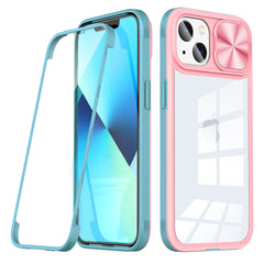 iPhone 14 Plus Compatible Full Protection With Mobile Phone Protective Film Slide Camera Lens Phone Case For iPhone 14 Plus In Pink - Durable Protection by CELL DEMAND
