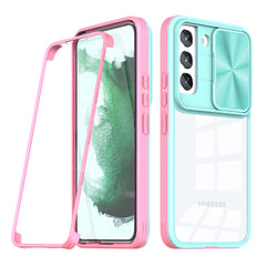 Full Protection With Mobile Phone Protective Film Slide Camera Lens Phone Case For Samsung Galaxy S 22 Plus In Blue - Shockproof & Reliable | CELL DEMAND Official