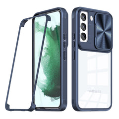 Full Protection With Mobile Phone Protective Film Slide Camera Lens Phone Case For Samsung Galaxy S 22 Plus In Navy - Ultra-Slim & Reliable | CELL DEMAND Official