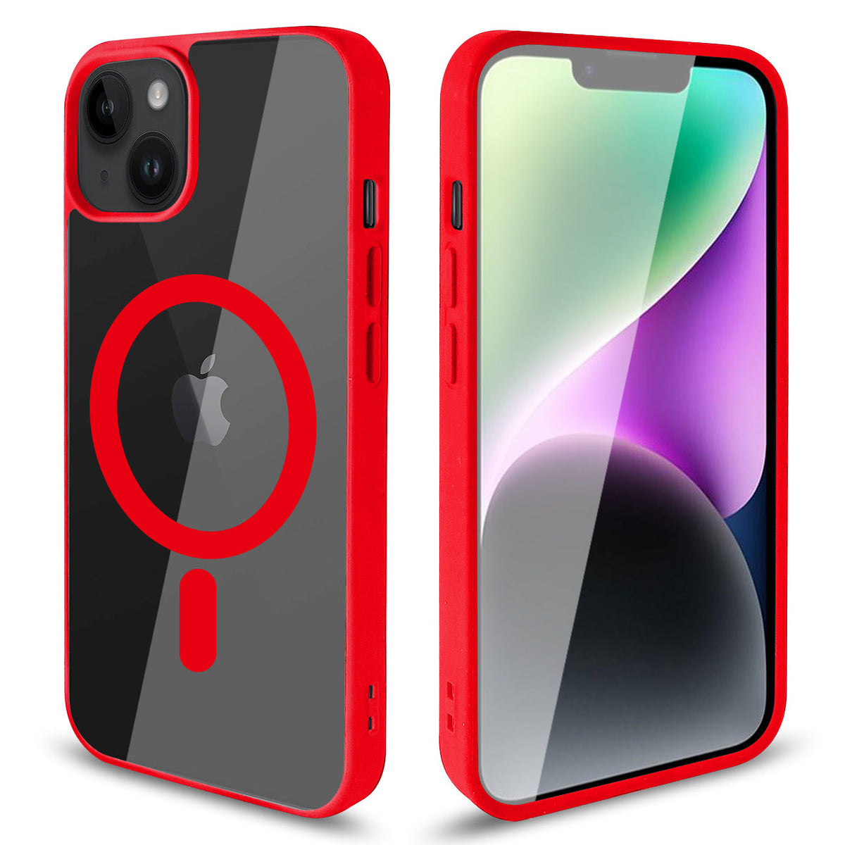 iPhone 14 Plus Compatible Transparent Back Cover Phone Shell fashion design magnetic 2 in 1 mobile phone case for iPhone 14 Plus - Ultra-Slim Protection by CELL DEMAND