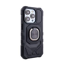 iPhone 15  Compatible Kickstand Ring Holder TPU Shockproof Case for iPhone 15  PRO in Black - Shockproof Protection by CELL DEMAND