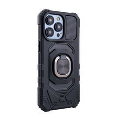 iPhone 15  Compatible Kickstand Ring Holder TPU Shockproof Case for iPhone 15  PRO MAX in Black - Premium Protection by CELL DEMAND