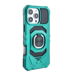 iPhone 16  Compatible Kickstand Ring Holder TPU Shockproof Case for iPhone 16  PRO MAX in GREEN - Heavy Duty Protection by CELL DEMAND