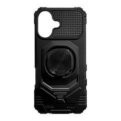iPhone 17  Compatible Kickstand Ring Holder TPU Shockproof Case for iPhone 17 in Black - Premium Protection by CELL DEMAND