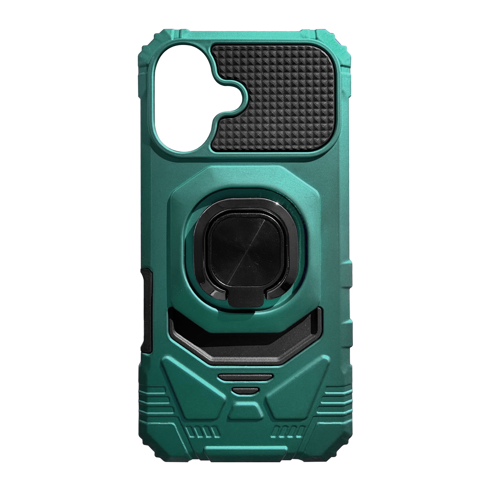 IPHONE 17  Compatible Kickstand Ring Holder TPU Shockproof Case for IPHONE 17 in Green - Heavy Duty Protection by CELL DEMAND
