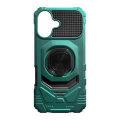 IPHONE 17  Compatible Kickstand Ring Holder TPU Shockproof Case for IPHONE 17 in Green - Heavy Duty Protection by CELL DEMAND