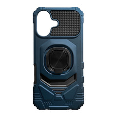 IPHONE 17  Compatible Kickstand Ring Holder TPU Shockproof Case for IPHONE 17 in Blue - Durable Protection by CELL DEMAND