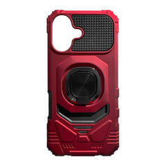 iPhone 17  Compatible Kickstand Ring Holder TPU Shockproof Case for iPhone 17 in Red - Premium Protection by CELL DEMAND