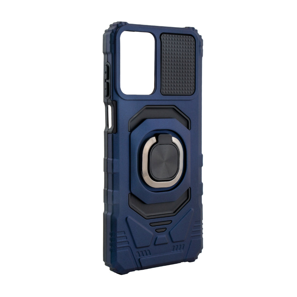 Kickstand Ring Holder TPU Shockproof Case for Motorola Moto G PLAY 5G (2024) in BLUE - Ultra-Slim & Reliable | CELL DEMAND Official